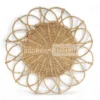 Light Brown Handwoven Flower Core Rattan Placemat for Decoration - UP054002-1.webp