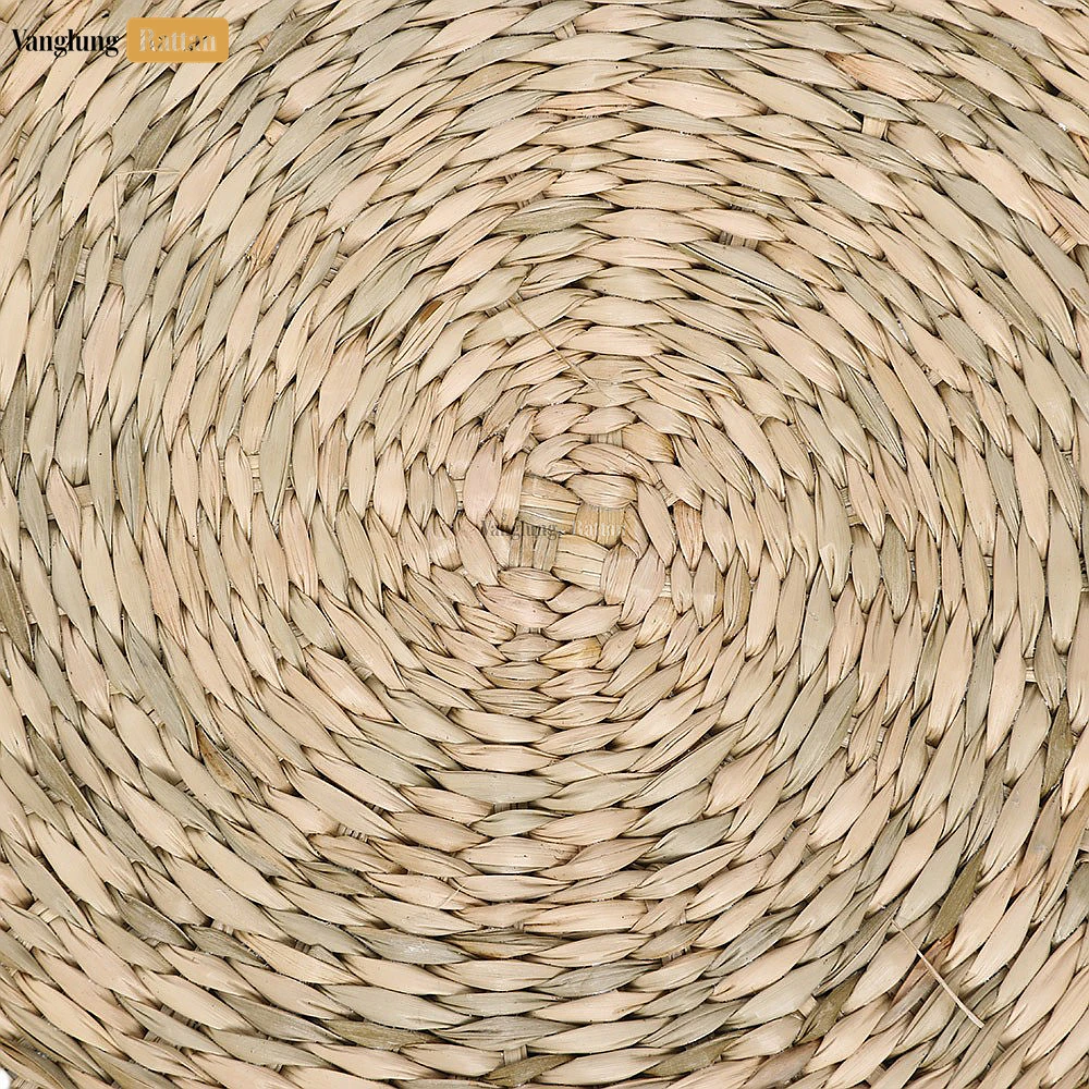 Black Round Shape Handicraft Seagrass Placemat for Decoration - UP072004 - 🌿 Product Features