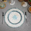 Blue Floral Mother of Pearl Mosaic Charger Plate - UP06KT1003-1.webp