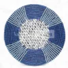 Blue Round Handicraft Concentric Mother of Pearl Seagrass Placemat for Decoration - UP071001-2-1.webp