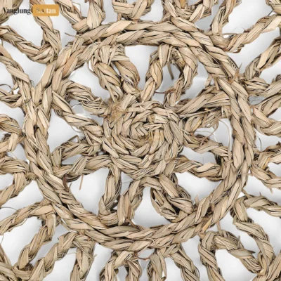Creative Round Hanwoven Seagrass Placemat for Decoration - UP072011-2.webp