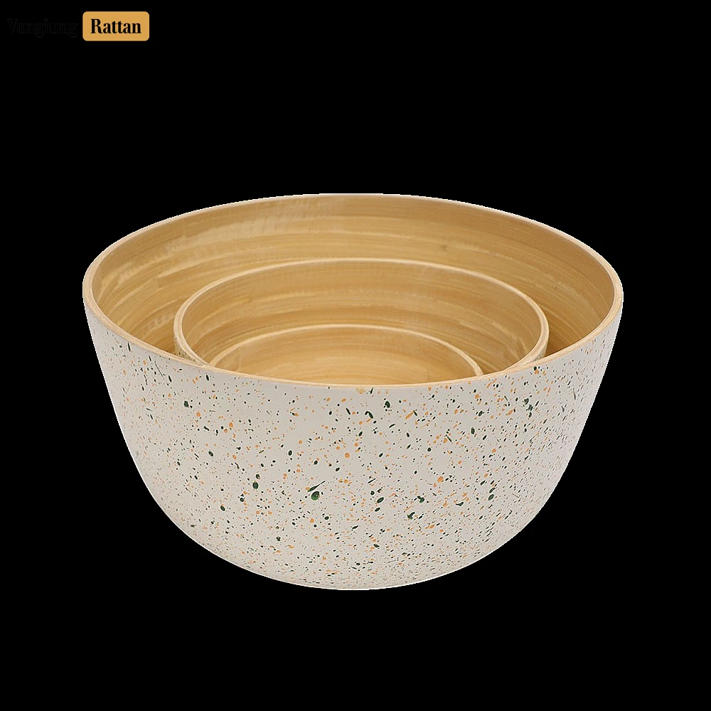 Deep Coiled Bamboo Serving Bowl Slate Natural - TW06BL0037 - ❓ Frequently Asked Questions