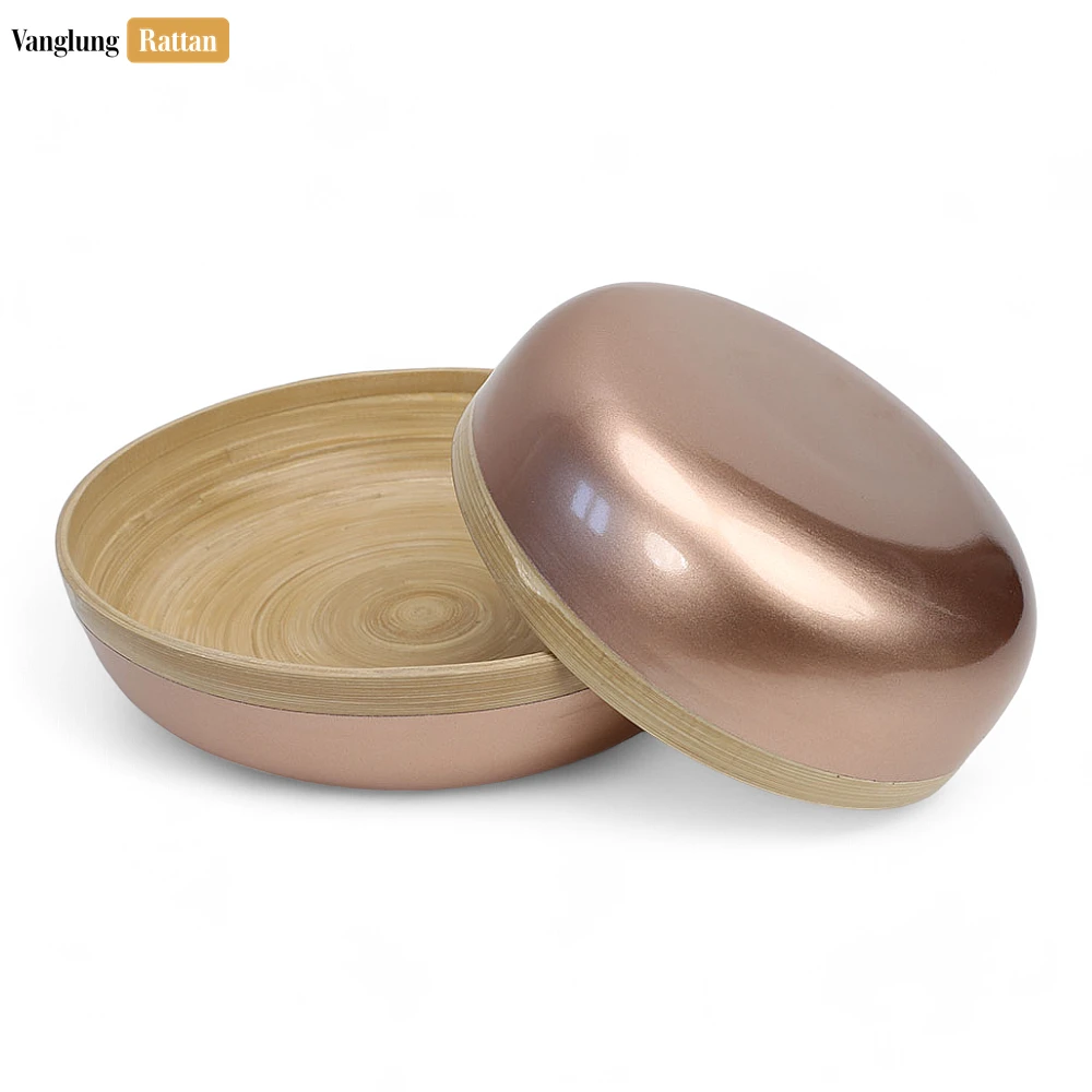 Eco-Friendly Natural Coiled Bamboo Serving Bowl - TW06BL0036 - 🌿 Product Details
