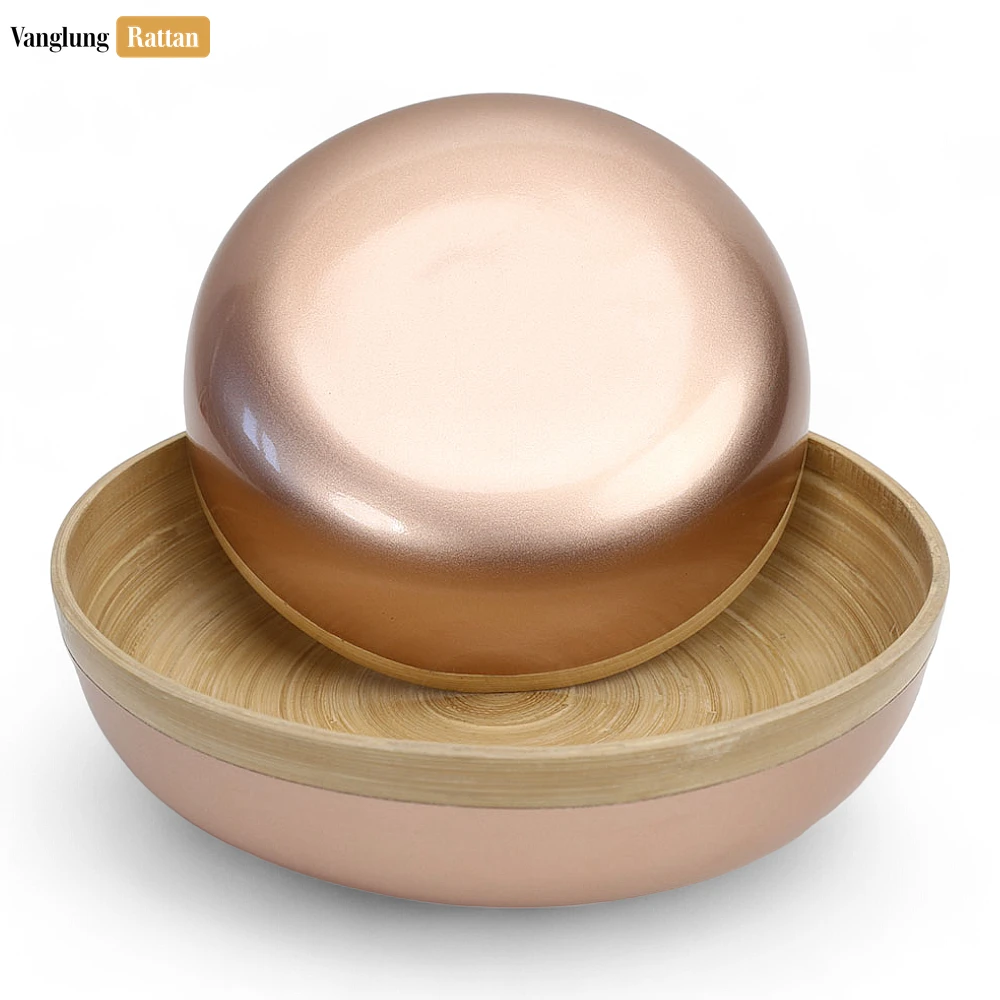 Eco-Friendly Natural Coiled Bamboo Serving Bowl - TW06BL0036 - 🍽️ Applications & Uses