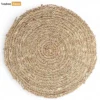 Eco-friendly Spiral Round Handwoven Seagrass Placemat for Decoration - UP092003-1.webp