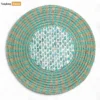 Fossil Concentric Round Handicraft Mother of Pearl Seagrass Placemat for Decoration - UP071001-7-1.webp