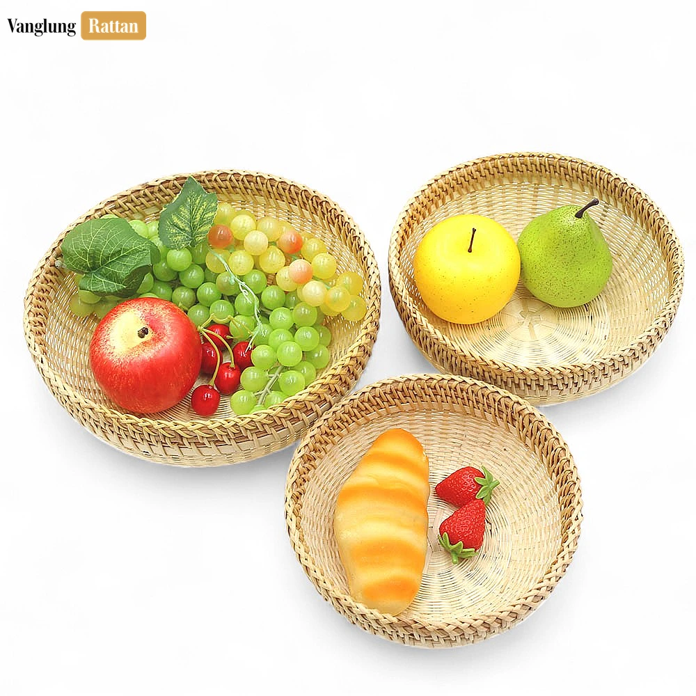 Handwoven Rattan Bamboo Round Natural Serving Bowl - TW05BL009 - How should I care for my rattan bamboo serving bowl?
