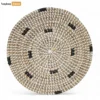 Light Brown Spiral Round Handwoven Seagrass Placemat for Decoration - UP071002-1-1.webp
