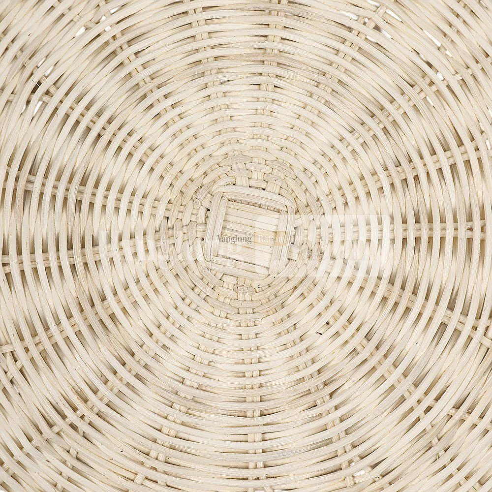 Natural White Handicraft Flower Core Rattan Placemat for Decoration - UP054010 - 🌿 Product Details
