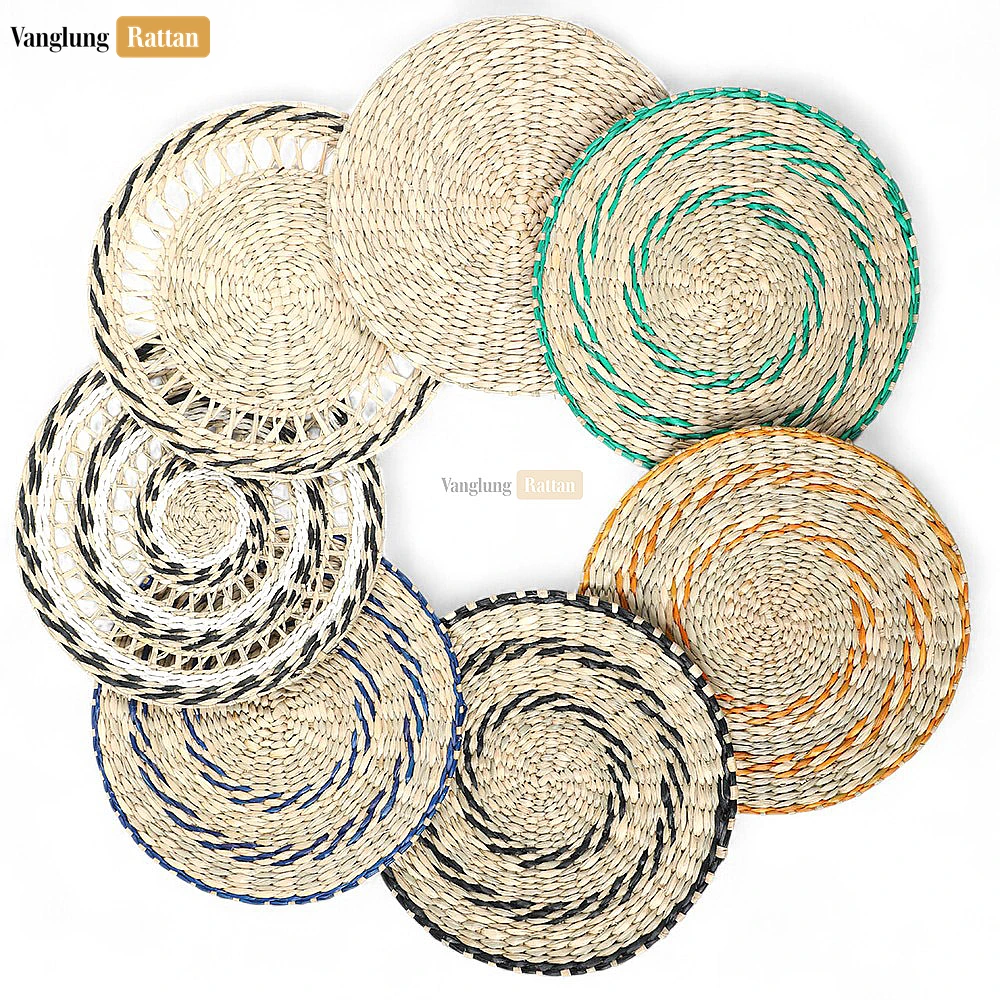 New Design Spiral Round Handicraft Seagrass Placemat for Decoration - UP071007 - 🌟 Why Should You Buy Products at VanglungRattan