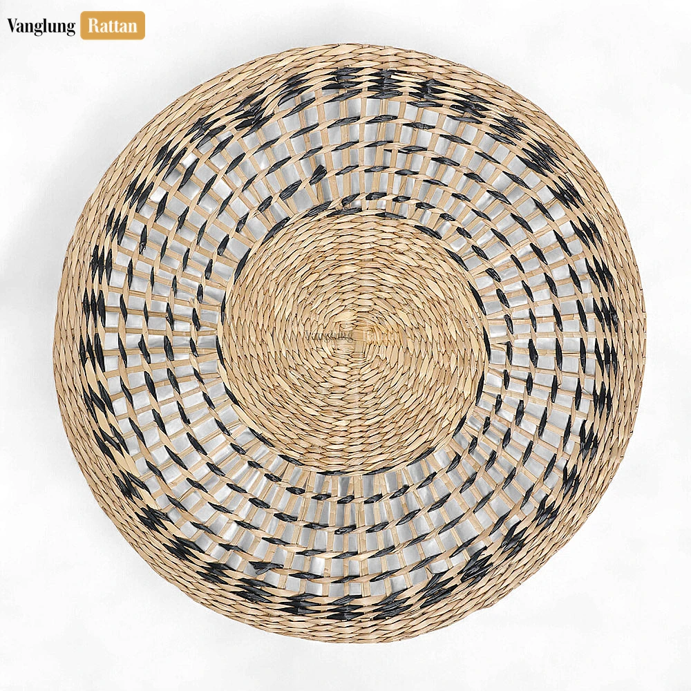 New Design Spiral Round Handicraft Seagrass Placemat for Decoration - UP071007 - New Design Spiral Round Handicraft Seagrass Placemat for Decoration - UP071007