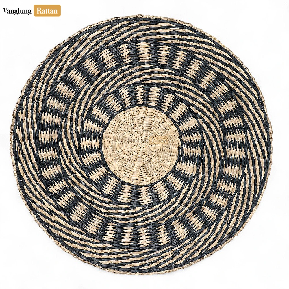 New Design Spiral Round Traditional Handicraft Seagrass Placemat for Decoration - UP071009 - ✨ Product Highlights