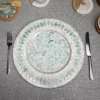 Round Mother of Pearl Charger Plate - Green Mosaic - UP06KT1001-1.webp