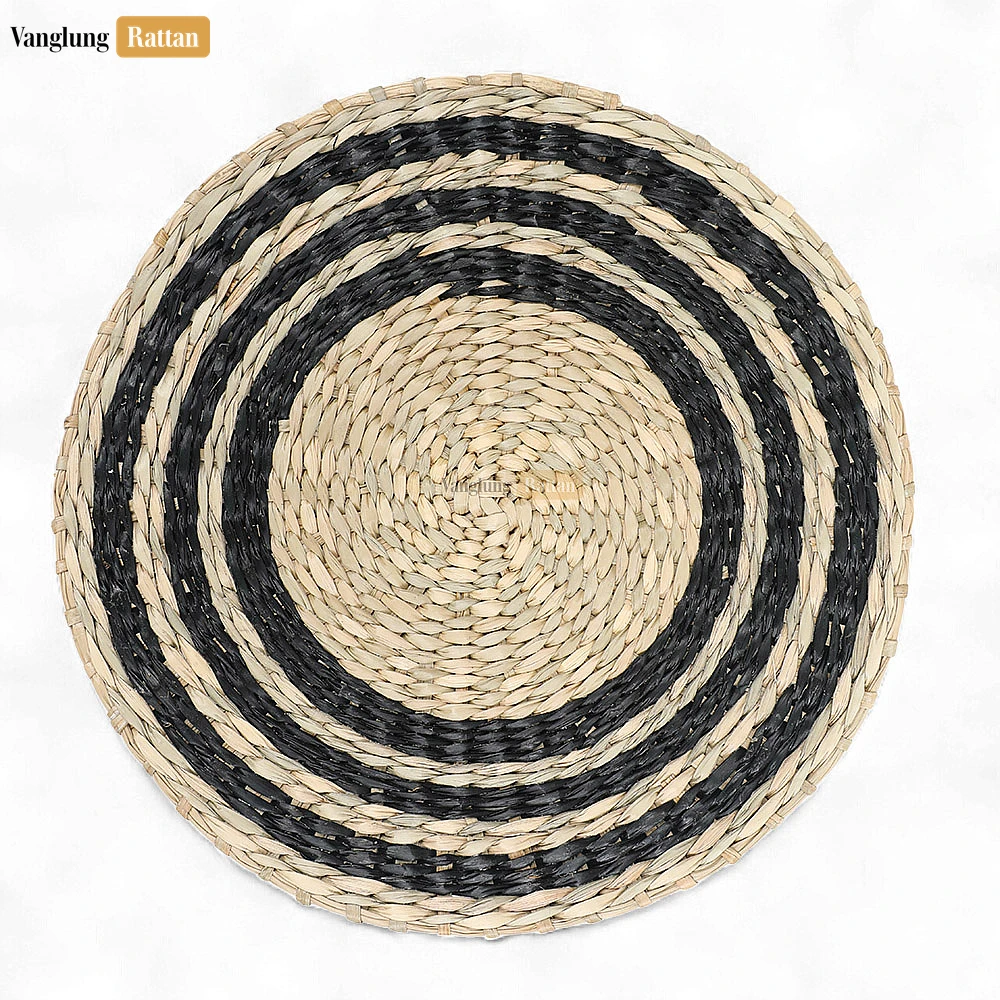 Round Shape Handicraft Seagrass Placemat for Decoration - UP072001-2.webp
