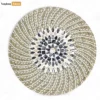 Spiral Round Handicraft Mother of Pearl Seagrass Placemat for Decoration - UP071001-3-1.webp