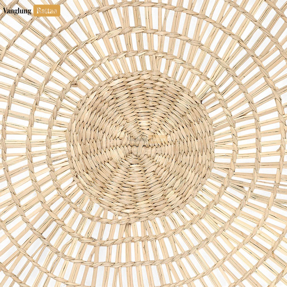 Spiral Round Handicraft Seagrass Placemat for Decoration - UP071008 - 🌿 Product Details