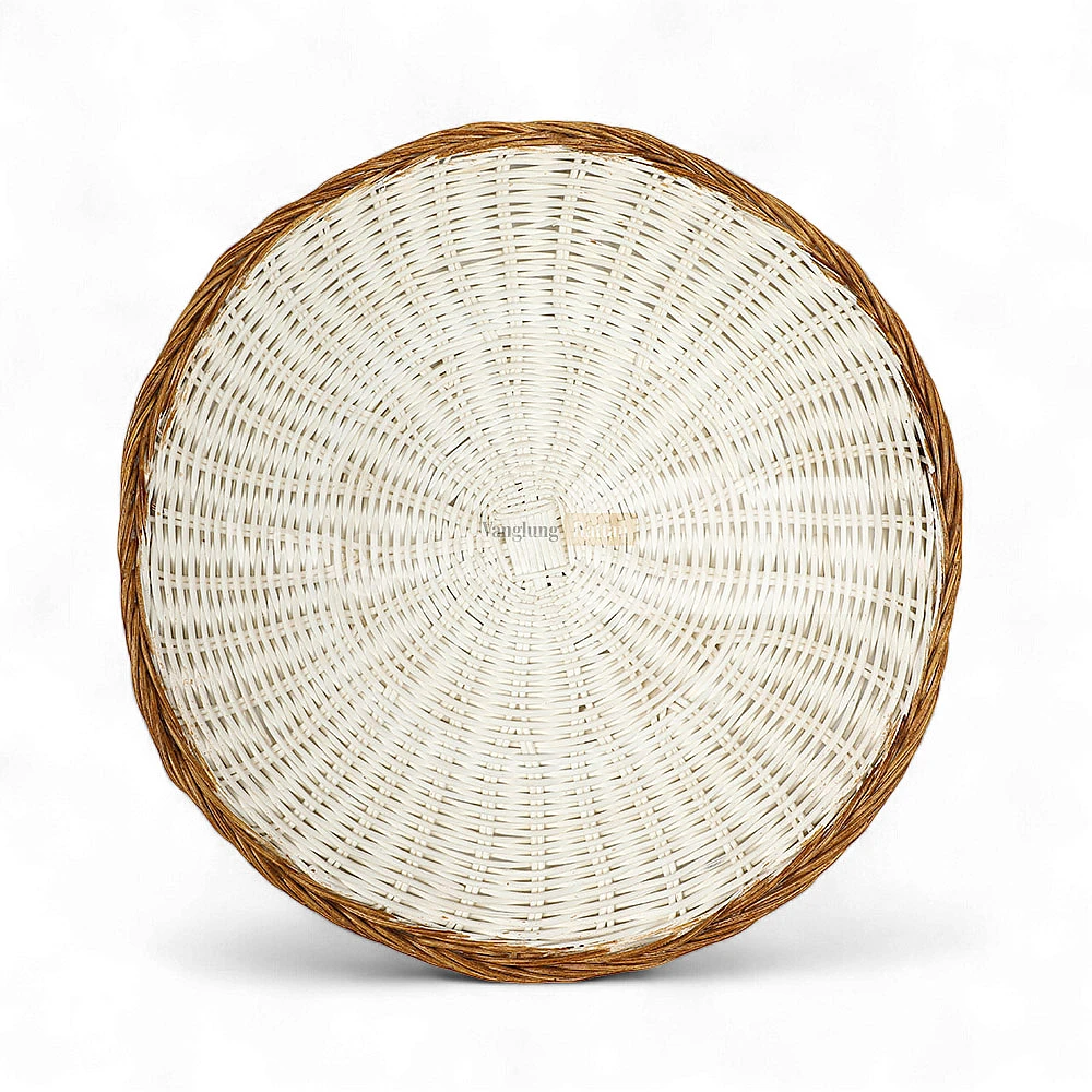 White Wash High Quality Handwoven Round Core Rattan Placemat - UP054006 - Are these placemats suitable for hot dishes?