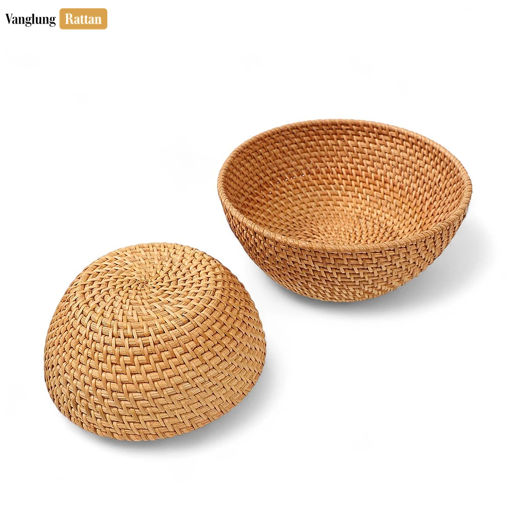 Brown Handicraft Round Straw Rattan Serving Bowl - TW01BL0005 - How should I care for my rattan serving bowl?