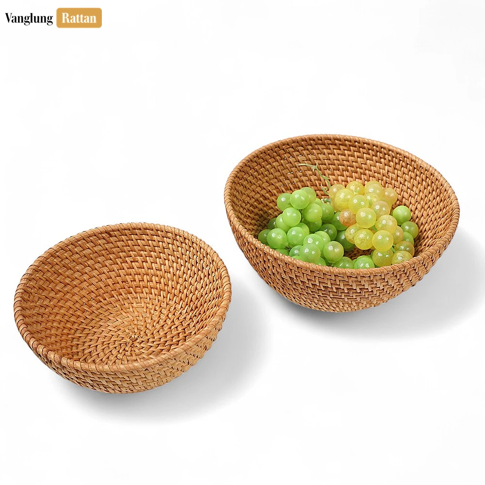 Brown Handicraft Round Straw Rattan Serving Bowl - TW01BL0005 - Can I use this bowl for serving hot foods?