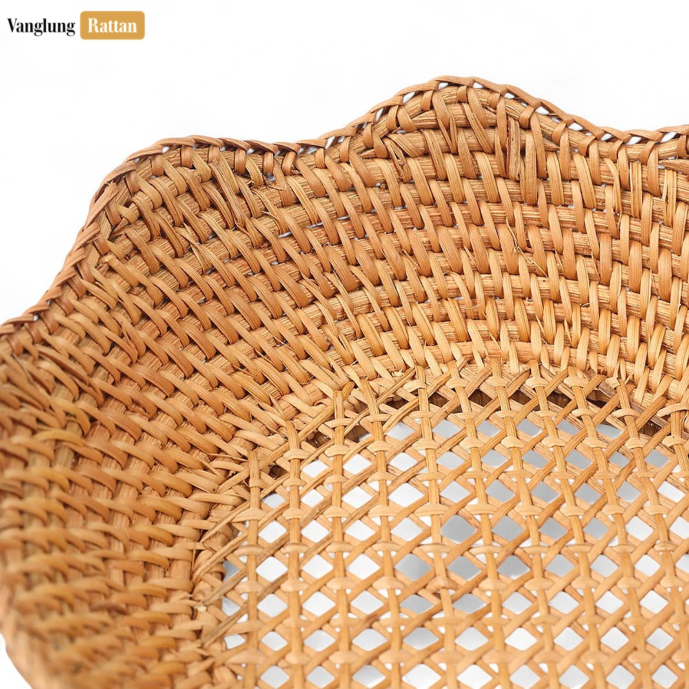 Cane Mesh Handwoven Green Straw Rattan Bowl - TW01BL0004 - ✨ Product Highlights