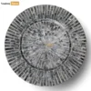 Charcoal Grey Mother of Pearl Mosaic Charger Plate - UP06KT1008-1.webp