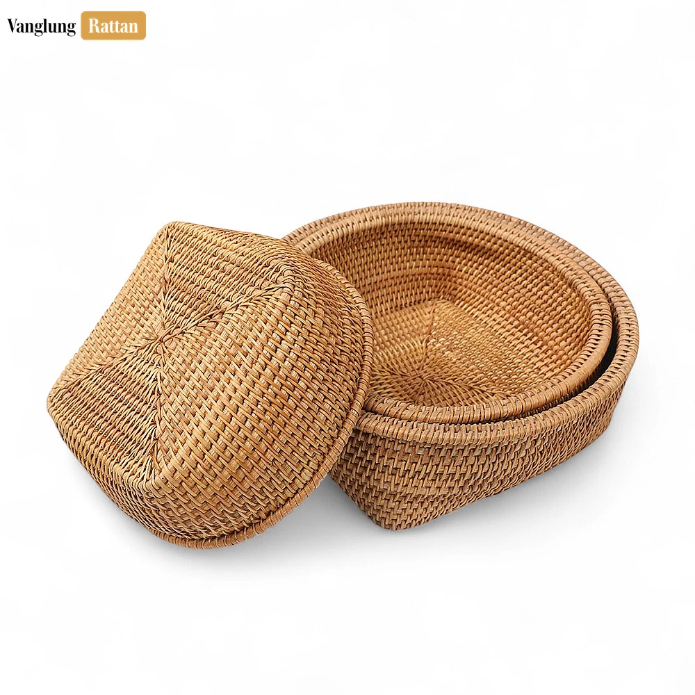 Eco-friendly Handwoven Green Straw Rattan Serving Bowl - TW01BL0034 - ✨ Product Highlights