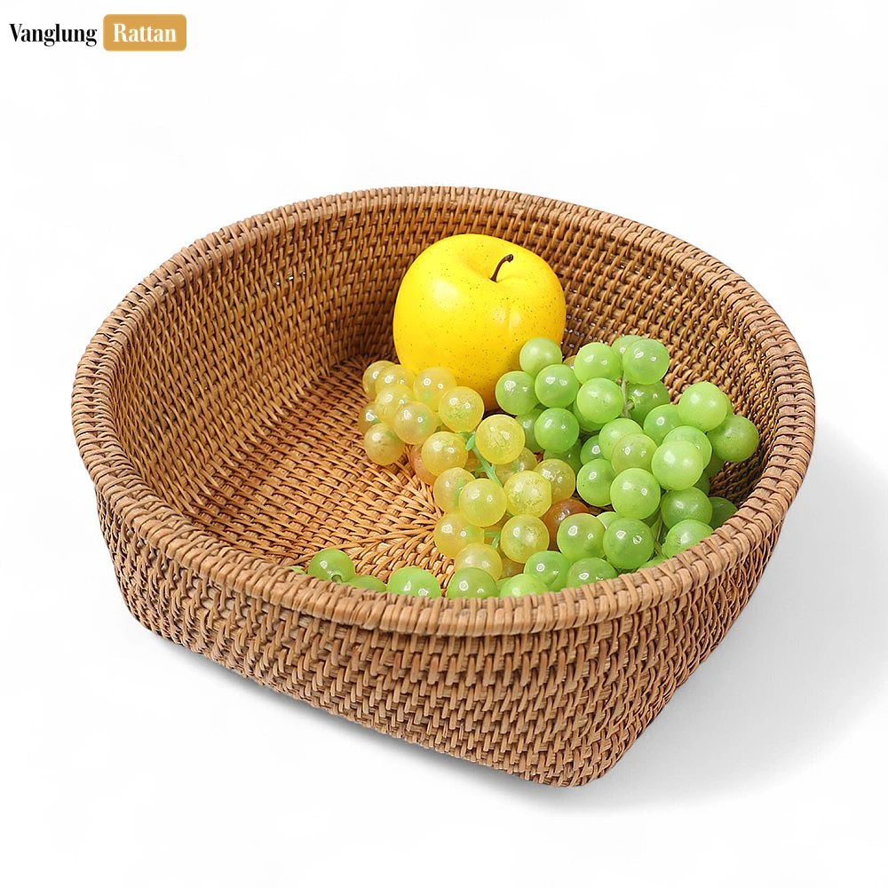 Eco-friendly Handwoven Green Straw Rattan Serving Bowl - TW01BL0034 - 🌟 Why Should You Buy Products at VanglungRattan