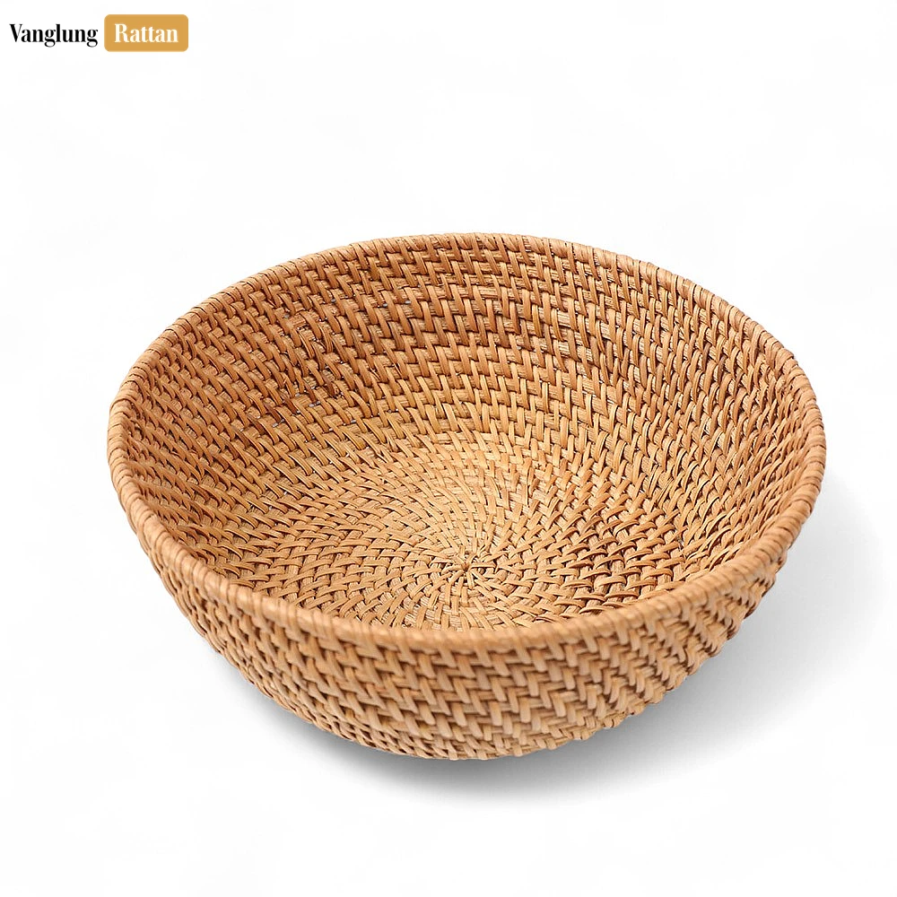 Green Handmade Straw Rattan Fruit Bowl - TW01BL0003 - 🌿 Product Highlights