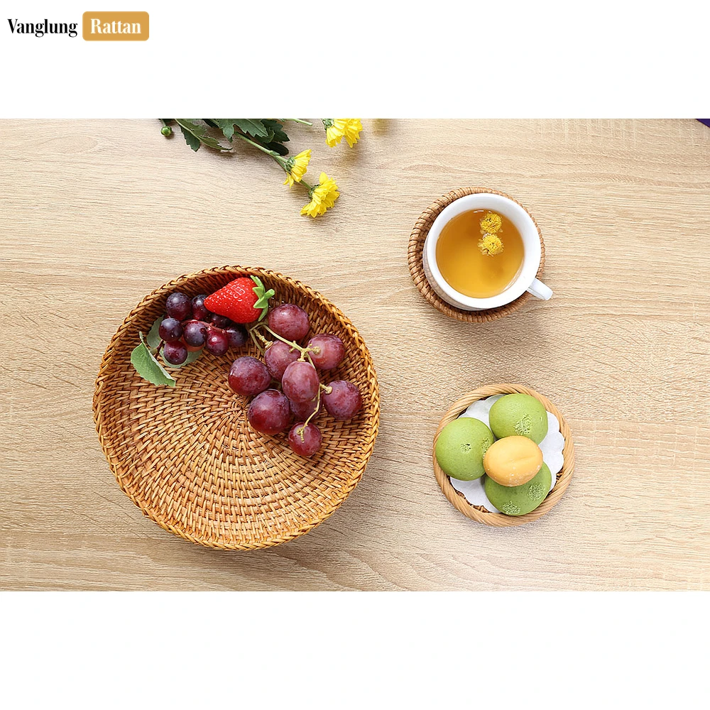 Green Handmade Wicker Straw Rattan Serving Bowl - TW01BL0001 - ❓ Frequently Asked Questions