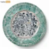 Handcrafted Round Charger Plate with Abstract Floral Shell Inlay - UP06KT1005-5.webp