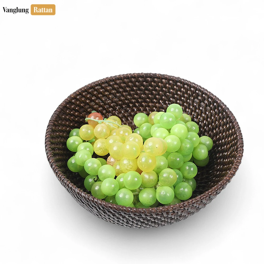 Handicraft Woven Black Straw Rattan Spiral Bowl - TW01BL0014B - 🌟 Why Choose VanglungRattan