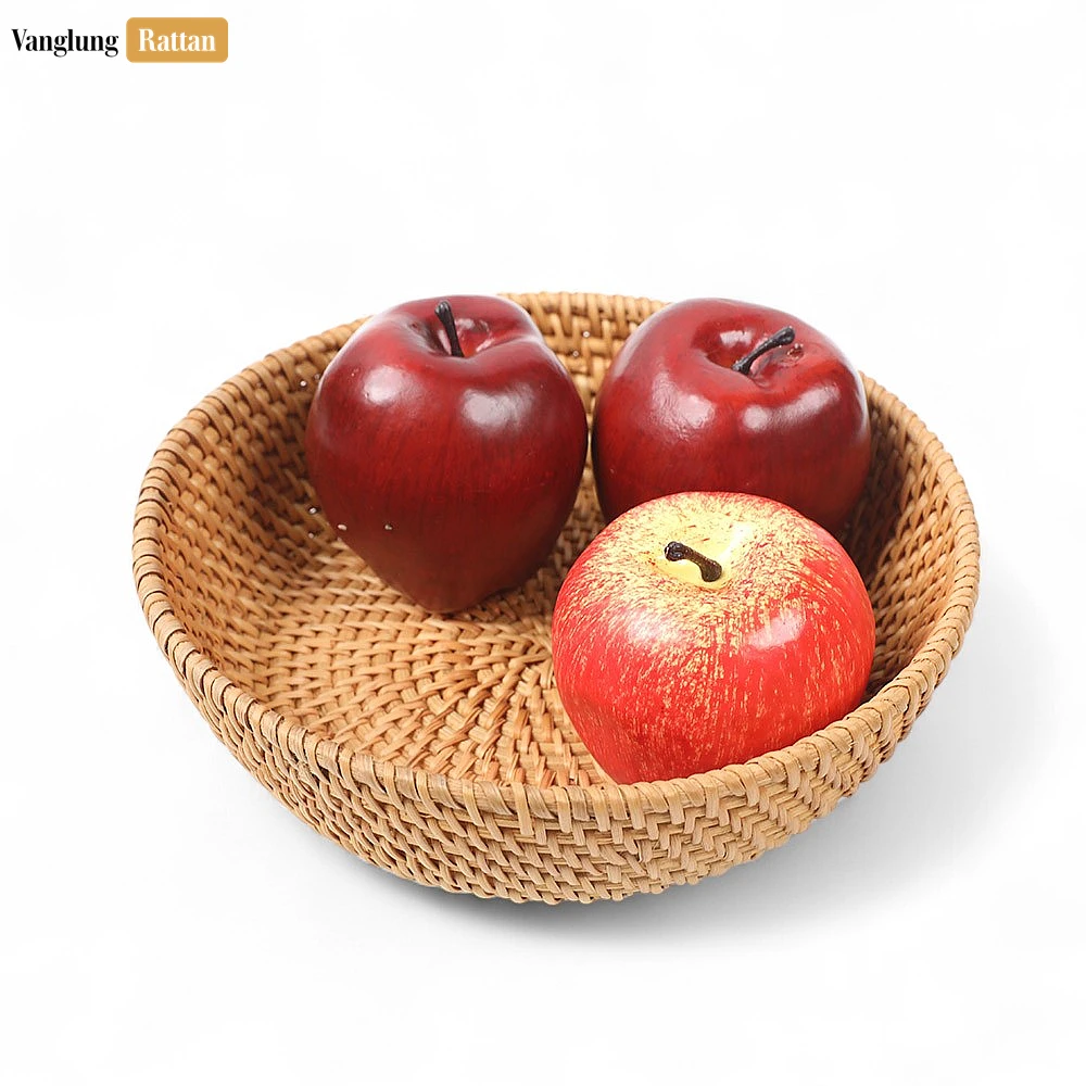 Handicraft Woven Natural Green Straw Rattan Spiral Bowl - TW01BL0014N - Handicraft Woven Natural Green Straw Rattan Spiral Bowl - TW01BL0014N