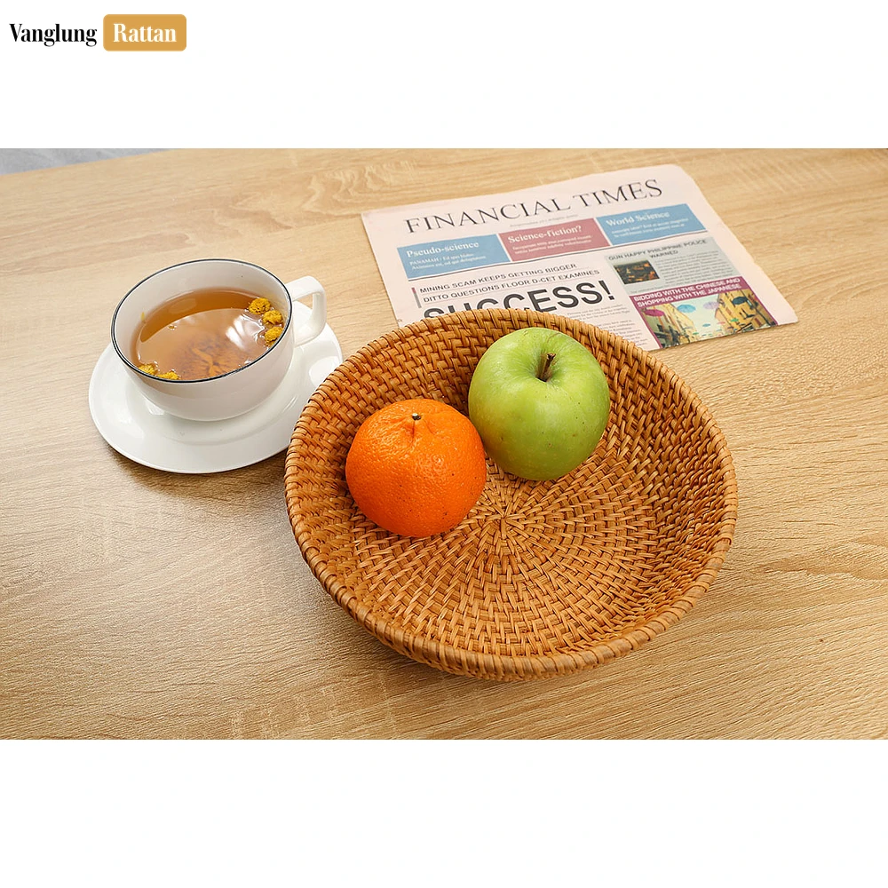 Handicraft Woven Natural Green Straw Rattan Spiral Bowl - TW01BL0014N - How should I clean my rattan spiral bowl?