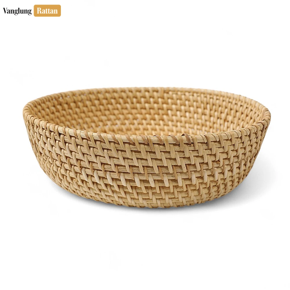 Handicraft Woven Tacha Straw Rattan Spiral Bowl - TW01BL0014T - 🏠 Applications & Uses