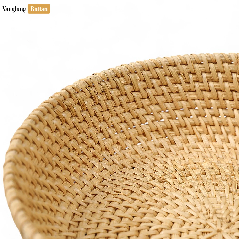 Handicraft Woven Tacha Straw Rattan Spiral Bowl - TW01BL0014T - ✨ Product Highlights