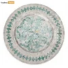 Handmade Mother of Pearl Charger Plate with Leaf & Diamond Mosaic - UP06KT1006-5.webp