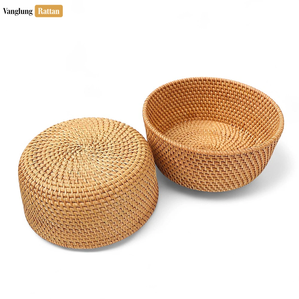 Handwoven Green Round Deep Straw Rattan Bowl - TW01BL0013 - Is this bowl food-safe?