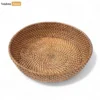 Handwoven Manufacture Brown Straw Rattan Serving Bowl - TW01BL0015DD-1.webp
