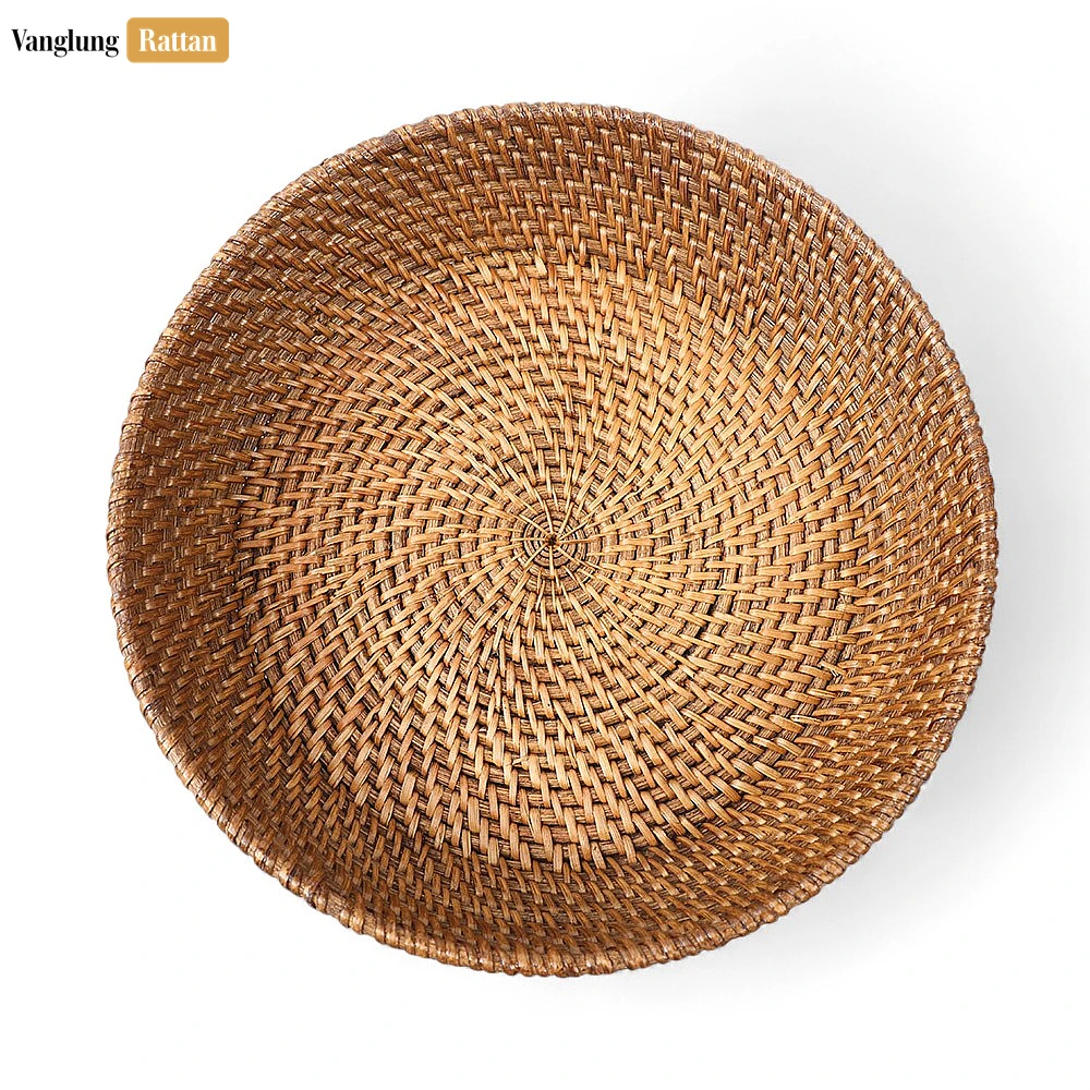 Handwoven Manufacture Brown Straw Rattan Serving Bowl - TW01BL0015DD - ✨ Product Highlights