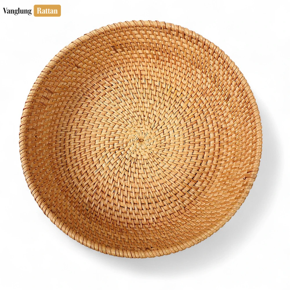 Handwoven Manufacture Natural Straw Rattan Serving Bowl - TW01BL0015N - ✨ Product Highlights