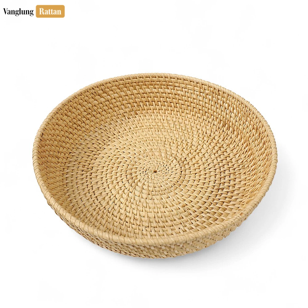 Handwoven Manufacture Tacha Straw Rattan Serving Bowl - TW01BL0015T - Handwoven Manufacture Tacha Straw Rattan Serving Bowl - TW01BL0015T