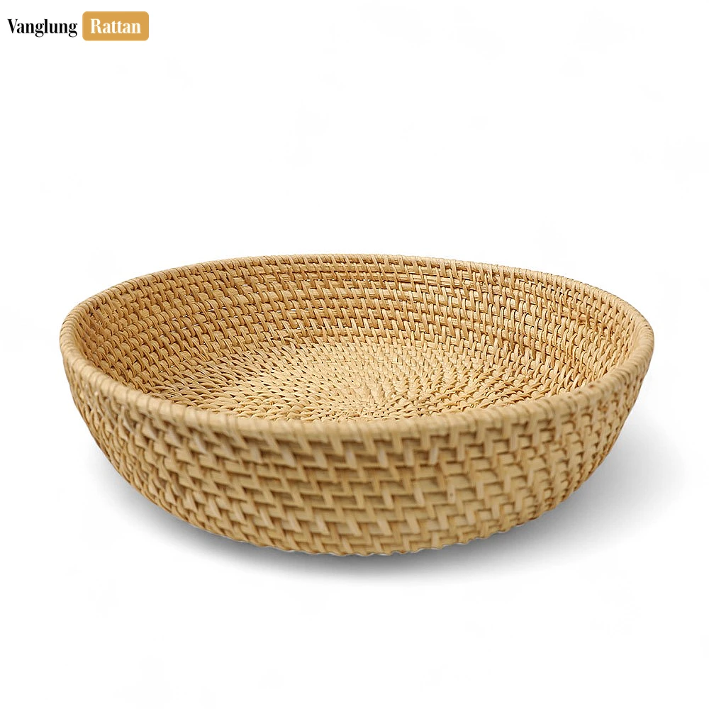 Handwoven Manufacture Tacha Straw Rattan Serving Bowl - TW01BL0015T - 🌿 Product Details