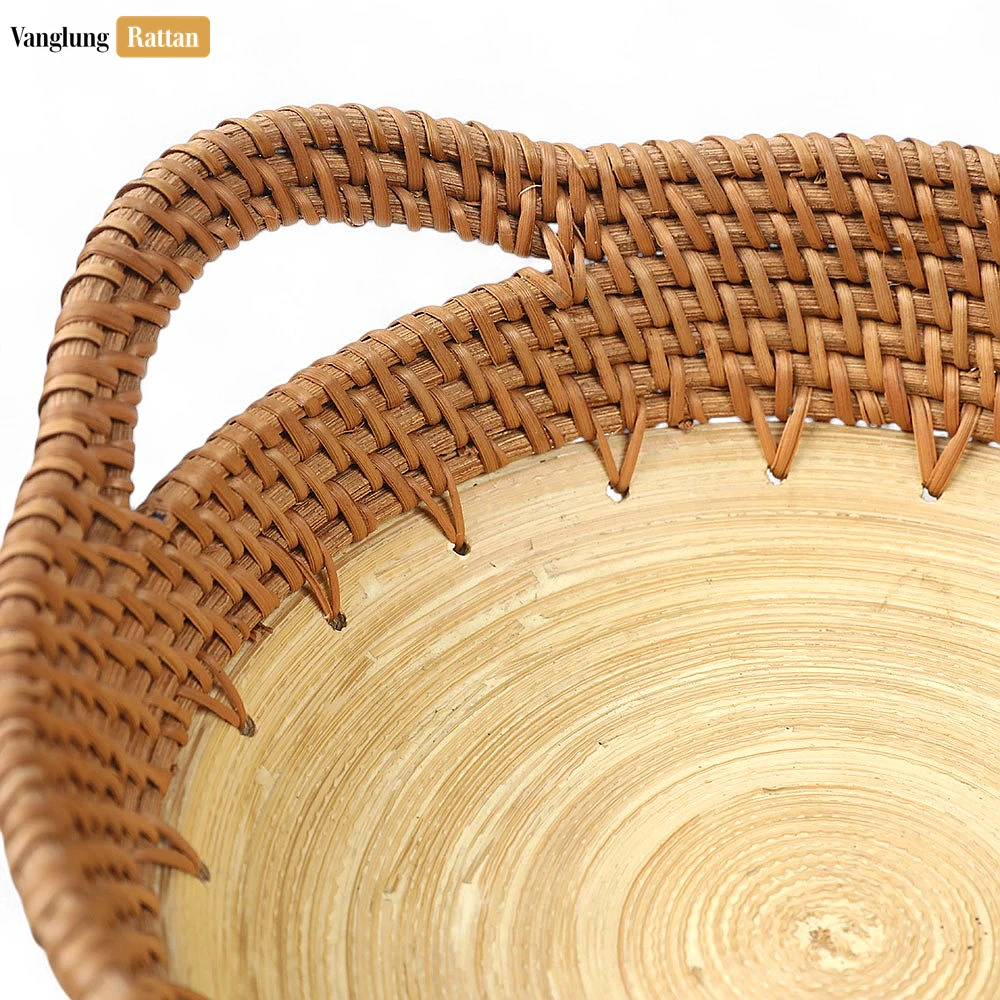 Natural Handicraft Straw Bamboo Rattan Serving Bowl with Handles - TW01BL0012 - 🌟 Why Choose VanglungRattan