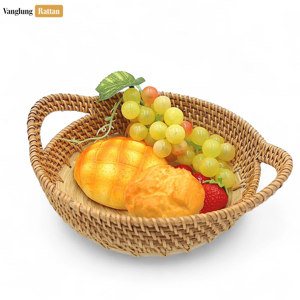 Natural Handicraft Straw Bamboo Rattan Serving Bowl with Handles - TW01BL0012 - Is this serving bowl food-safe?