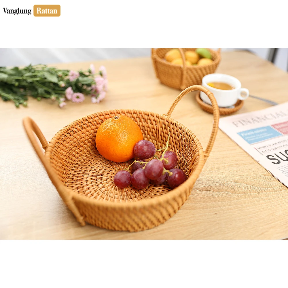 Natural Handwoven Straw Rattan Serving Bowl with Handles - TW01BL0002 - 🌟 Why Choose VanglungRattan