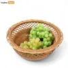 New Design Handcrafted Light Brown Straw Rattan Serving Bowl - TW01BL0006-1.webp