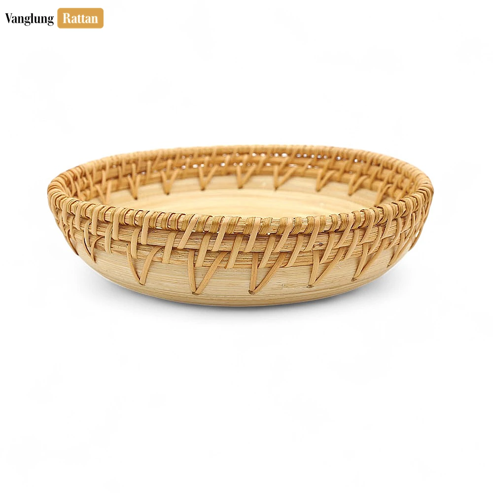 Round Handicraft Natural Rattan Serving Bowl - TW01BL0021 - 🍽️ Applications
