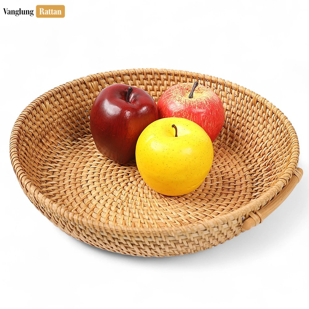 Round Handwoven Natural Green Straw Rattan Serving Bowl with Handle - TW01BL0016 - ❓ Frequently Asked Questions