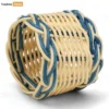 Coastal Blue Handwoven Napkin Ring - TW031001-B-1.webp