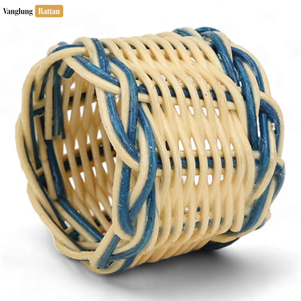 Coastal Blue Handwoven Napkin Ring - TW031001-B - 🌊 Coastal Blue Handwoven Napkin Ring - TW031001-B: Elevate Your Dining Experience